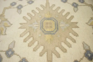 Muted Cream Floral 8X10 Transitional Oushak Chobi Oriental Rug