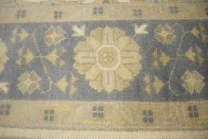 Muted Cream Floral 8X10 Transitional Oushak Chobi Oriental Rug