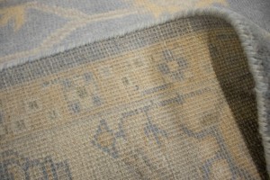 Gray Floral 8X10 Oushak Chobi Oriental Rug