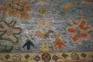 Floral Colorfast 8X10 Oushak Chobi Oriental Rug
