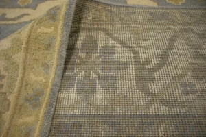 Gray Floral 8X10 Oushak Oriental Rug