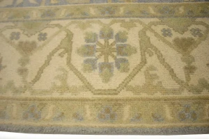 Gray Floral 8X10 Oushak Oriental Rug