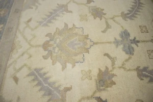 Floral Traditional Cream 8X10 Oushak Chobi Oriental Rug