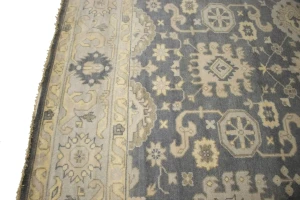 Gray Floral 8X10 Oushak Chobi Oriental Rug