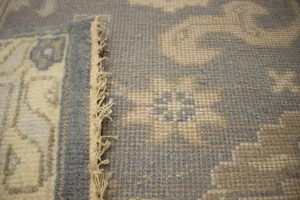 Gray Floral 8X10 Oushak Chobi Oriental Rug