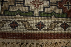 Rusty Brown Geometric 5X8 Indo-Yalameh Oriental Rug