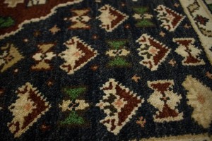 Rusty Brown Geometric 5X8 Indo-Yalameh Oriental Rug
