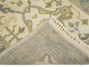 Cream Floral 3X6 Oushak Oriental Rug