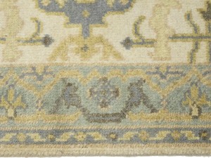 Cream Floral 3X6 Oushak Oriental Rug