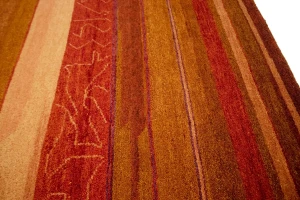 Multicolored Stripes Tribal 8X10 Indo-Gabbeh Oriental Rug