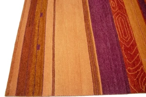 Multicolored Stripes Tribal 8X10 Indo-Gabbeh Oriental Rug