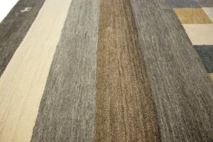 Multicolored Stripes Tribal 8X10 Indo-Gabbeh Oriental Rug