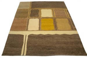 Multicolored Floral 8X10 Indo-Gabbeh Oriental Rug