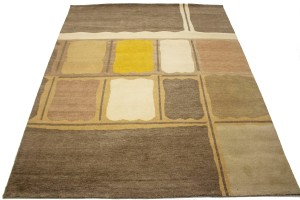 Multicolored Floral 8X10 Indo-Gabbeh Oriental Rug