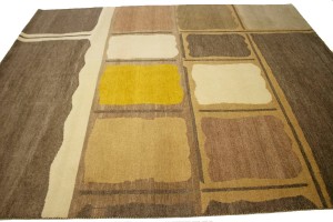Multicolored Floral 8X10 Indo-Gabbeh Oriental Rug