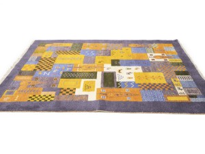 Multicolored Tribal 6X8 Indo-Gabbeh Oriental Rug