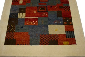 Multicolored Tribal 6X8 Indo-Gabbeh Oriental Rug