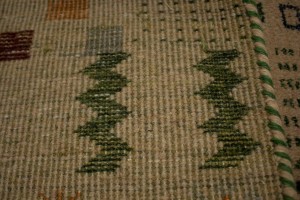 Pinky Beige Tribal 5'6X8 Indo-Gabbeh Oriental Rug