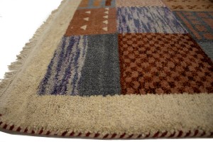 Multicolored Tribal 6X8 Indo-Gabbeh Oriental Rug