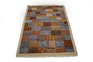 Multicolored Tribal 6X8 Indo-Gabbeh Oriental Rug
