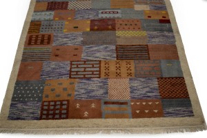 Multicolored Tribal 6X8 Indo-Gabbeh Oriental Rug