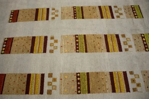 Gray Geometric 6X8 Indo-Gabbeh Oriental Rug