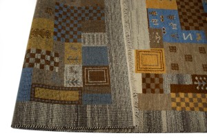 Multicolored Tribal 6X8 Indo-Gabbeh Oriental Rug