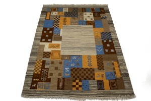 Multicolored Tribal 6X8 Indo-Gabbeh Oriental Rug