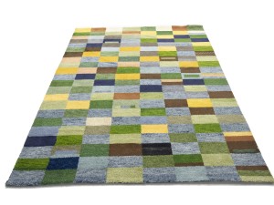 Multicolored Checkered Tribal 6X8 Indo-Gabbeh Oriental Rug