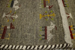Bronwish Gray Tribal 4X6 Indo-Gabbeh Oriental Rug