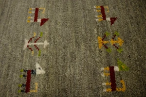 Bronwish Gray Tribal 4X6 Indo-Gabbeh Oriental Rug