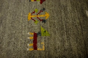 Bronwish Gray Tribal 4X6 Indo-Gabbeh Oriental Rug