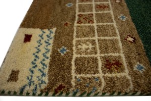 Multicolored Stripes Tribal 4X6 Indo-Gabbeh Oriental Rug