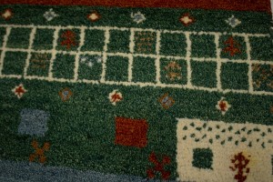Multicolored Tribal Stripes 4X6 Indo-Gabbeh Oriental Rug