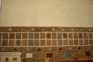 Multicolored Tribal Stripes 4X6 Indo-Gabbeh Oriental Rug