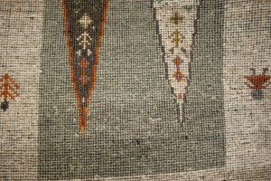 Cream Tribal Pictorial 4X6 Indo-Gabbeh Oriental Rug