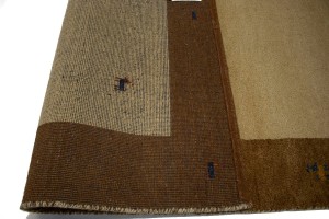 Beige Tribal 5X7 Indo-Gabbeh Oriental Rug