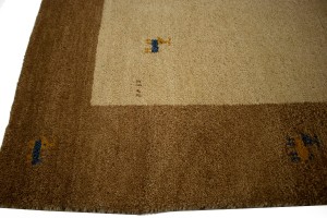 Beige Tribal 5X7 Indo-Gabbeh Oriental Rug