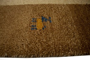 Beige Tribal 5X7 Indo-Gabbeh Oriental Rug