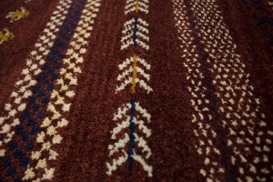 Maroon Red Tribal 3X6 Indo-Gabbeh Oriental Rug