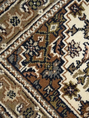 Cream Floral Tribal 3X5 Indo-Bidjar Oriental Rug