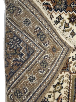 Cream Floral Tribal 3X5 Indo-Bidjar Oriental Rug