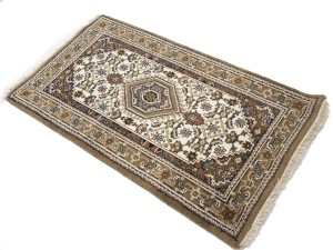 Cream Floral Tribal 3X5 Indo-Bidjar Oriental Rug
