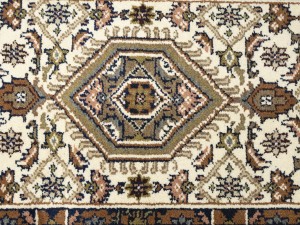 Cream Floral Tribal 3X5 Indo-Bidjar Oriental Rug