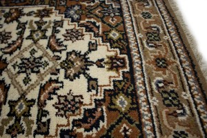 Cream Floral Tribal 3X5 Indo-Bidjar Oriental Rug