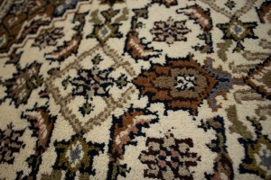 Cream Floral Tribal 3X5 Indo-Bidjar Oriental Rug