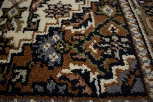 Cream Floral Tribal 3X5 Indo-Bidjar Oriental Rug