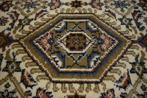 Cream Floral Tribal 3x5 Indo-Bidjar Oriental Rug