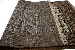 Cream Floral Tribal 3X5 Indo-Bidjar Oriental Rug