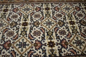 Cream Floral Tribal 3X5 Indo-Bidjar Oriental Rug